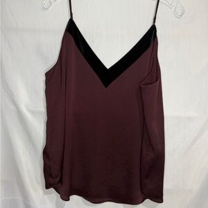 Express Burgundy and Black Tank Top size Large